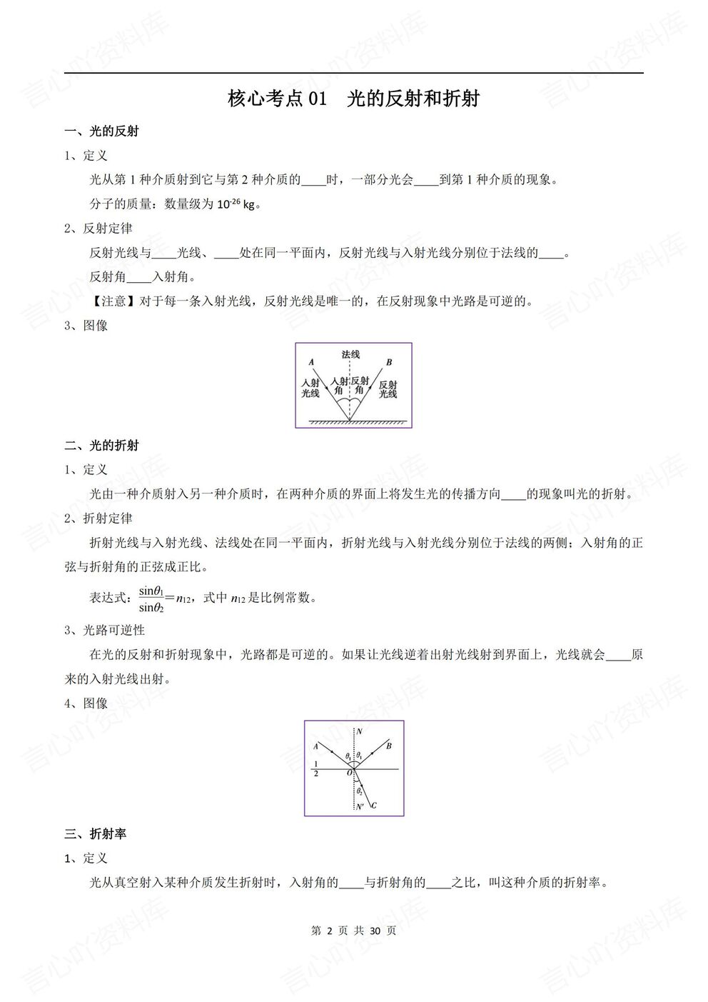 高中物理-高考复习热学专项训练答案解析高考物理复习插图高中物理1