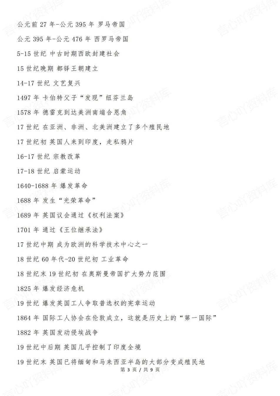 高中历史-世界国别史概括知识梳理汇总世界各国别史（全）插图高中历史2