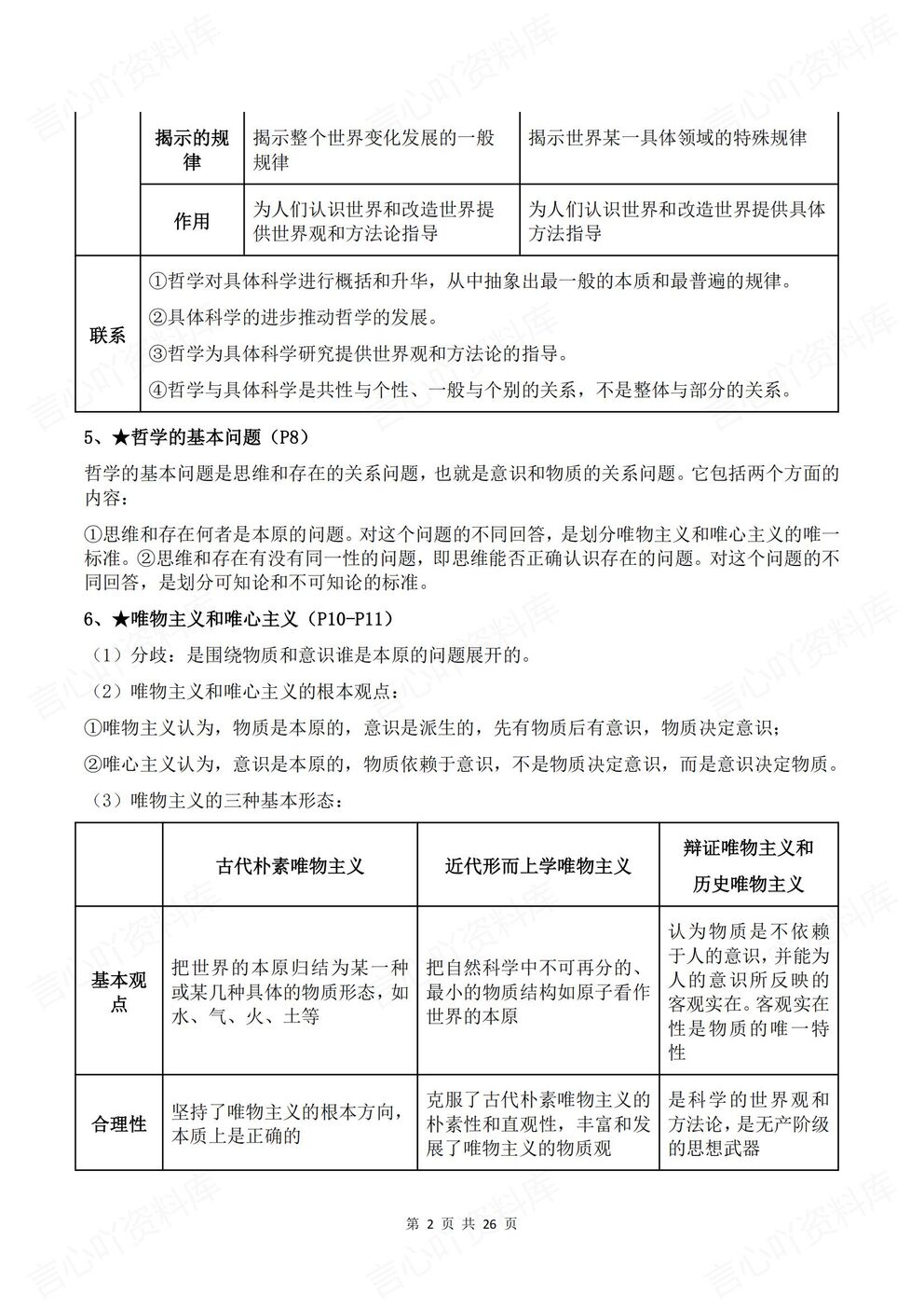 高中政治-必修四新版全册知识点总结《哲学与文化》插图高中政治1
