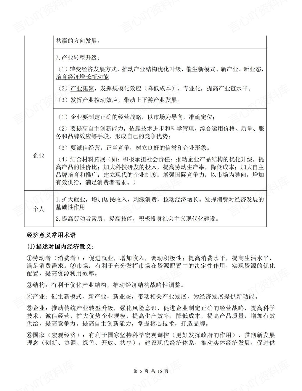 高中政治-高考知识7册书精简版知识汇总高考政治复习插图高中政治3