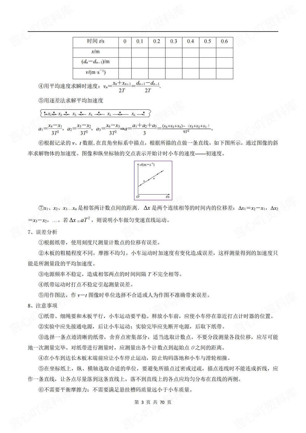 高中物理-高考力学实验专项专题训练练习含解析插图高中物理2