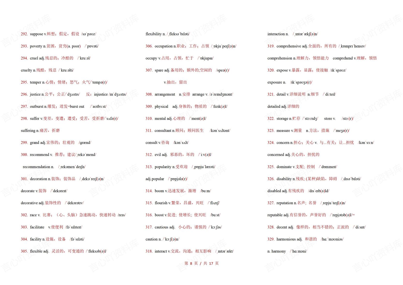 高中英语-高考复习716个高频词语汇总清单高考英语复习插图高中英语4
