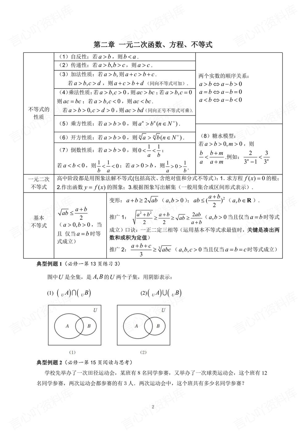 高中数学-高考复习知识梳理例题练习高三回归教材插图高中数学2
