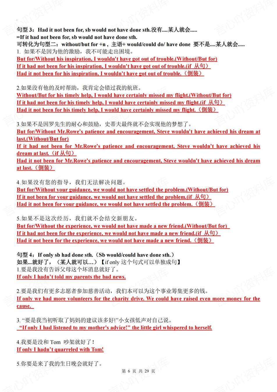 高中英语-读后续写10大语法万能句式句型汇总专题知识总结插图高中英语5